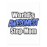 World's Awesomest Step-Mum Post Card