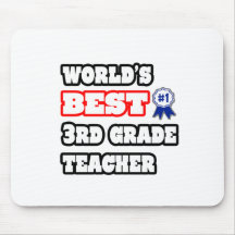 World's Best 3rd Grade Teacher Mousepads