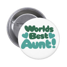 Worlds Best Aunt Button
