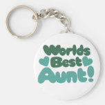 Worlds Best Aunt Keychain