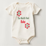 World's Best Baby Six Red Hearts Flower Shirt