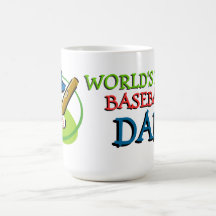 Worlds Best Baseball Dad Coffee Mugs