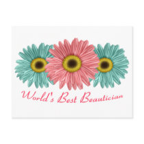 World's Best Beautician Post Cards