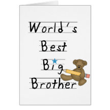 World's Best Big Brother Tshirts and Gifts Cards