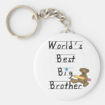 World's Best Big Brother Tshirts and Gifts Key Chain