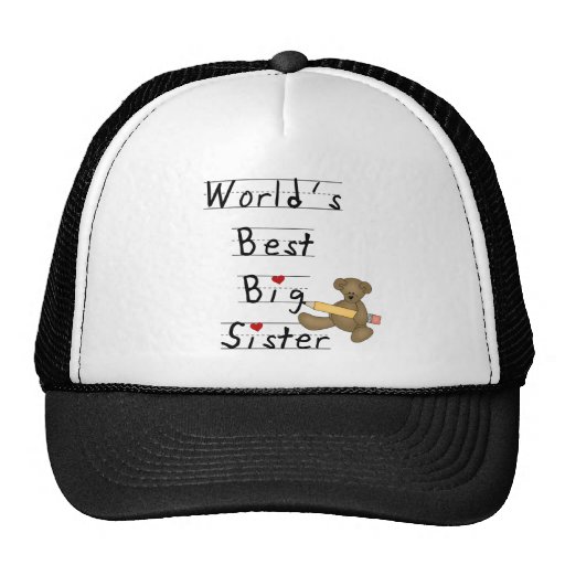 World's Best Big Sister Tshirts and Gifts Trucker Hat