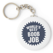 World's Best Boob Job Keychain