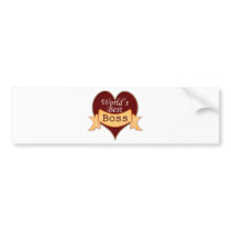 World's Best Boss Bumper Sticker