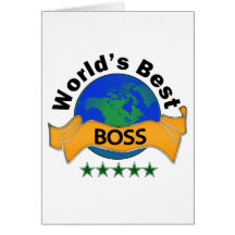 World's Best Boss Card
