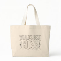"World's Best BOSS" Customised Canvas Bag