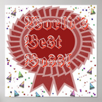World's Best Boss Framed Print