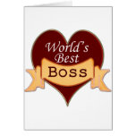 World's Best Boss Greeting Card