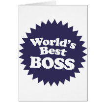 World's Best Boss Greeting Card