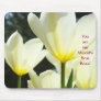 World's Best Boss! mousepad Yellow Tulips