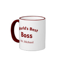 World's best boss coffee mugs