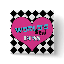 World's Best Boss - Pink Heart