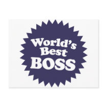 World's Best Boss Postcards