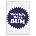 World's Best Bum cards
