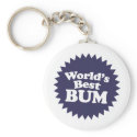 World's Best Bum keychains
