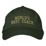 World's Best Coach Embroidered Baseball Cap