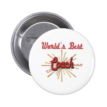 World's Best Coach Gifts Pinback Button