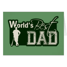 World's Best Dad; Baseball Greeting Cards
