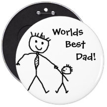 Worlds best dad! button