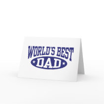 World's Best Dad Greeting Card