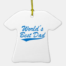 World's Best Dad Christmas Ornament