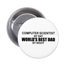 World's Best Dad - Computer Scientist Pins