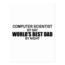 World's Best Dad - Computer Scientist Post Card
