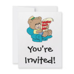 worlds best dad cute fathers day teddy bear design invitations