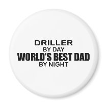 World's Best Dad - Driller Fridge Magnet