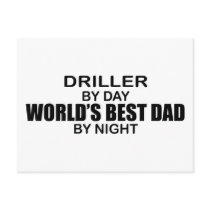 World's Best Dad - Driller Post Card