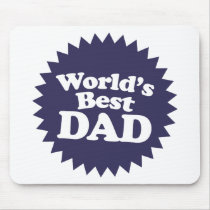 World's Best Dad Father's Day Mouse Pad