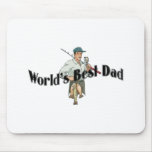 Worlds Best Dad Fisherman mousepads