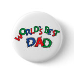 World's Best Dad Gift buttons
