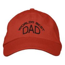 World's Best Dad Hat (dark letters) Baseball Cap