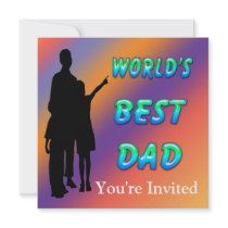 World's Best Dad Invitation