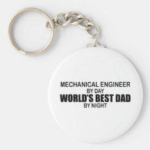 World's Best Dad - Mechanical Engineer Key Chains