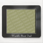 World's Best Dad Metal Photo Frame Mousepad