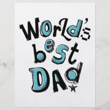 World's Best Dad Personalized Flyer