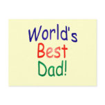 World's Best Dad! Post Card