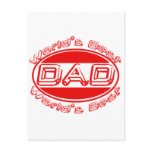 World's best Dad postcards