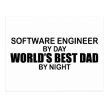 World's Best Dad - Software Engineer Postcards