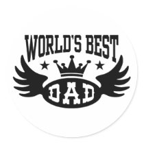 World's Best Dad Sticker