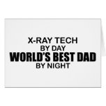 World's Best Dad - X-Ray Tech Greeting Cards