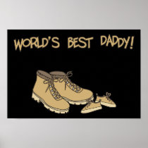 World's Best Daddy Poster Print
