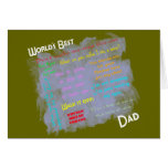 Worlds Best Dadism Card