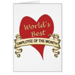World's Best Employee of the Month Card